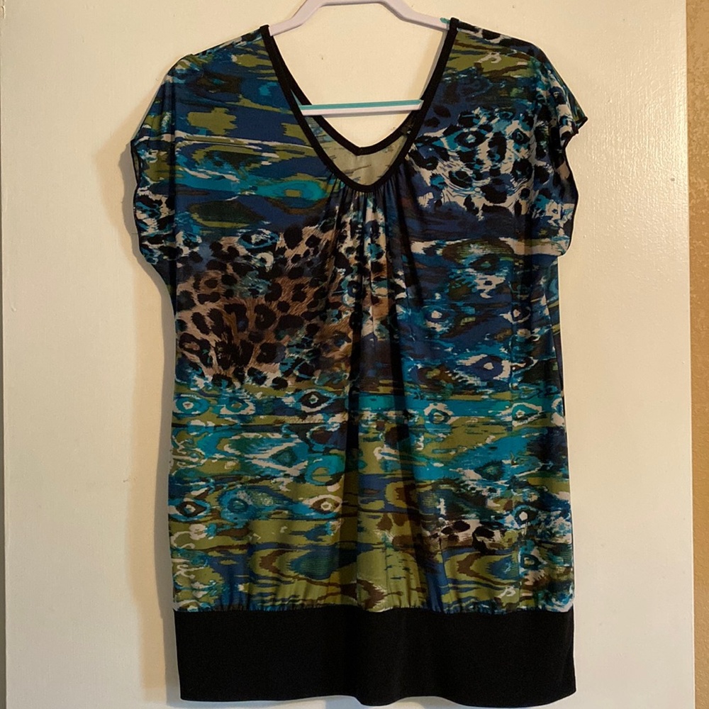 Colorful Blouse! So flattering!